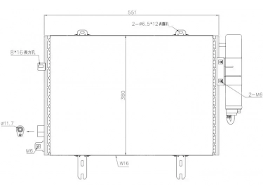 Permutador Condensador OEM  | 7700301253 - 8200708128 | 35353 - 53786 - 7402501 - 817035 - RT5221