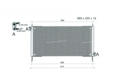 Exchanger Condenser OEM  | 46527737 | 53652 - 7401471 - DCN09010 - DCN090100 - DCN090101 - DCN090102 - DCN090103 - DCN090104 - DCN090105 - DCN090106 - DCN090107 - DCN090108 - DCN090109