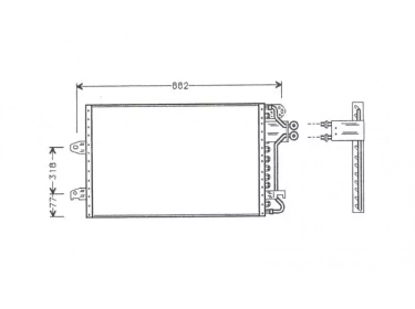 Echangeur Condenseur OEM  | 1015261 - 95NW19710AE | 1223031 - 12230310 - 12230311 - 12230312 - 12230313 - 12230314 - 12230315 - 12230316 - 12230317 - 12230318 - 12230319 - 53944 - VW5140