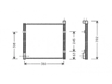 Echangeur Condenseur OEM  | 80110040031Y - 80110S01A11 | 24-30108 - 35264 - 53911 - 817784 - HD5095