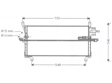 Echangeur Condenseur OEM  | 46452494 | 53679 - 7402470 - 817062 - LC5069