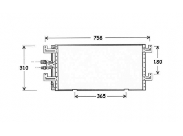 Exchanger Condenser OEM  | 701820413D - 701820413H | 35140 - 53828 - 7402503 - VW5145