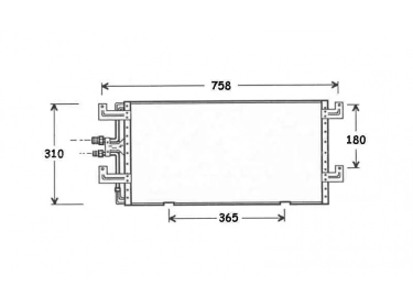 Echangeur Condenseur OEM  | 701820413D - 701820413H | 35140 - 53828 - 7402503 - VW5145