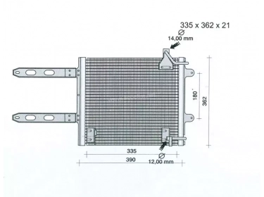 Echangeur Condenseur OEM  | 6X0820413A | 35367 - 53824