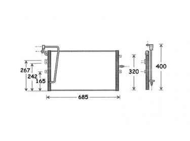 Warmtewisselaar Condensor OEM  | 4541215 | 35269 - 53802 - SB5039