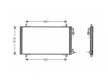 Echangeur Condenseur OEM  | 6455X9 - 96375239 | 94392 - PE5191