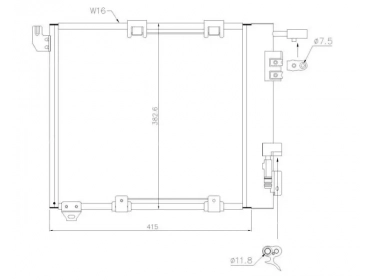 Echangeur Condenseur OEM  | 1850056 - 1850058 | 1223494 - 12234940 - 12234941 - 12234942 - 12234943 - 12234944 - 12234945 - 12234946 - 12234947 - 12234948 - 12234949 - 35302 - 53202 - 7401039 - 817506 - 94385 - OL5250