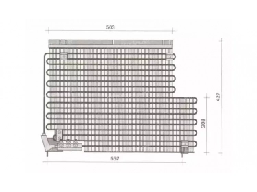 Echangeur Condenseur OEM  | 6848131 | 35192 - 53832 - 7402016 - VO5078