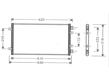 Exchanger Condenser OEM  | 46524503 - 46787687 | 35442 - 7402033 - FT5219