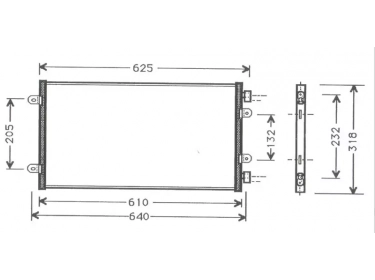 Echangeur Condenseur OEM  | 46524503 - 46787687 | 35442 - 7402033 - FT5219