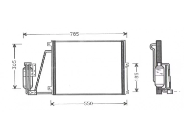 Permutador Condensador OEM  | 1850051 - 1850061 | 35292 - 7401451 - OL5265