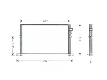 Permutador Condensador OEM  | 1152429 - 1311098 - 1S7H19710BA | 35525 - 7402543 - 817567 - FD5334