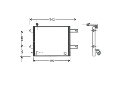 Permutador Condensador OEM  | 6X0820413 | 35368 - 817246 - VW5177