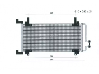 Permutador Condensador OEM  | 7700840853 | 35822 - 53763 - 816866 - C018136 - RT5196