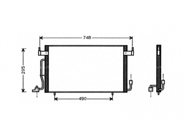 Exchanger Condenser OEM  | 6455V8 | 35439 - 53745 - 7402031 - 816984 - CN5141