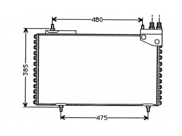 Exchanger Condenser OEM  | 95634991 | 11.5022 - 35141 - 816640 - CN5094