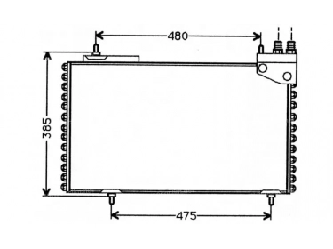 Echangeur Condenseur OEM  | 95634991 | 11.5022 - 35141 - 816640 - CN5094