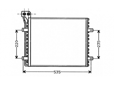 Exchanger Condenser OEM  | 82450856 | 35807 - 53648 - 816680 - LC5063 - TSP0225167