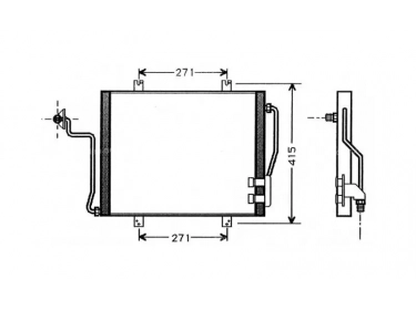 Permutador Condensador OEM  | 7700272488 | 35817 - 53760 - 816863 - RT5191