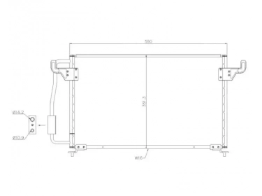 Permutador Condensador OEM  | 6453P7 - 96158115 | 1223202 - 12232020 - 12232021 - 12232022 - 12232023 - 12232024 - 12232025 - 12232026 - 12232027 - 12232028 - 12232029 - 35261 - 53744 - 7401467 - 816850 - CN5085