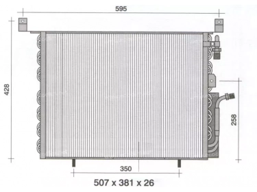 Permutador Condensador OEM  | 2018302970 - A2018302970 | 35350 - 53962 - 7036224005 - 816878 - MS5142