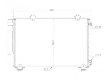 Permutador Condensador OEM  | 8846052020 - 8846054020 | 35333 - 53324 - 817674 - 8FC351300261 - AC292000P - TO5267D - TSP0225390