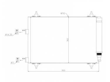 Exchanger Condenser OEM  | 6455AA | 35445 - 817524 - 94570 - PE5209