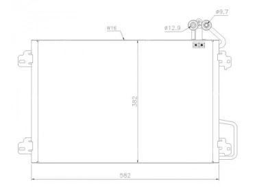 Permutador Condensador OEM  | 7700434383 - 7702233492 | 35340 - 7401518 - 817509 - RT5273