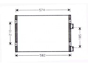 Permutador Condensador OEM  | 5017405AA | 0818.2006 - 1223603 - 35384 - CR5071 - DCN06002 - DCN060020 - DCN060021 - DCN060022 - DCN060023 - DCN060024 - DCN060025 - DCN060026 - DCN060027 - DCN060028 - DCN060029