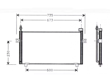 Permutador Condensador OEM  | 921106F600 | 1223300 - 12233000 - 12233001 - 12233002 - 12233003 - 12233004 - 12233005 - 12233006 - 12233007 - 12233008 - 12233009 - 35315 - 817732 - DN5197