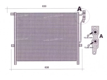 Permutador Condensador OEM  | 64536914033 | 35407 - 43058 - 8FC351304511 - AC502001S