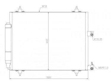 Permutador Condensador OEM  | 6455AP | 43038 - 817579 - 94609 - CN5213