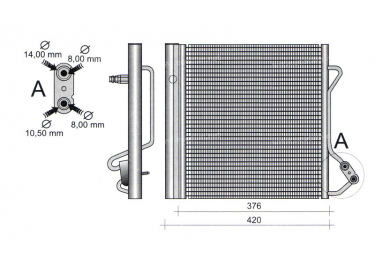 Exchanger Condenser OEM  | 0001632V003 - 0001632V004 - 0013198V001 | 35720 - 53225 - 817801 - 8FC351301271 - 94543 - MC5001D - TSP0225320