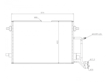 Echangeur Condenseur OEM  | 8D0260401G - 8D0260403G | 35308 - 53619 - 817840 - AI5173