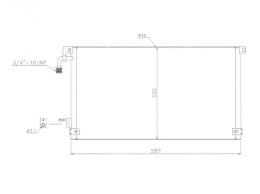 Echangeur Condenseur OEM  | 6455AG - 6455Z1 | 35328 - 7402505 - 817655 - CN5172