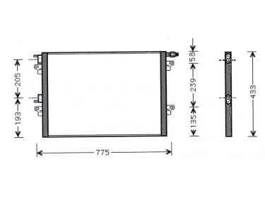 Echangeur Condenseur OEM  | 8200033733 | 7401579 - 817731 - RT5297