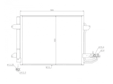 Echangeur Condenseur OEM  | 1T0820411A | 35521 - 817806 - 94690 - VW5211D