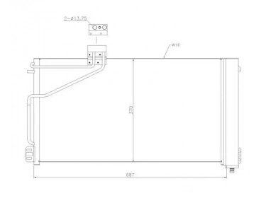 Echangeur Condenseur OEM  | 2035000554 - 2035000954 - 2035001254 - A2035000554 - A2035000954 - A2035001254 | 35535 - 53452 - 94544 - MS5200