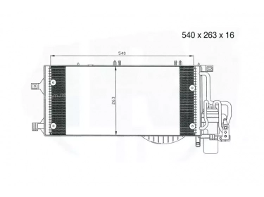 Echangeur Condenseur OEM  | 1850071 - 1850087 - 1850089 | 35528 - 817610 - 8FC351300611 - AC309000P