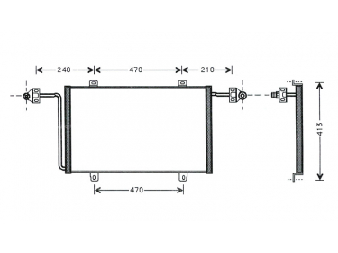 Exchanger Condenser OEM  | 09161209 - 4500909 | 35908 - 817066 - 8FC351306541 - RT5278 - TSP0225576