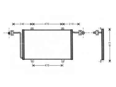 Permutador Condensador OEM  | 09161209 - 4500909 | 35908 - 817066 - 8FC351306541 - RT5278 - TSP0225576