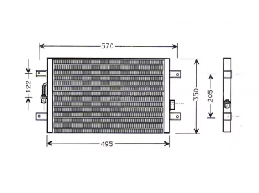 Permutador Condensador OEM  | 46459888 - 46834669 | 817503 - FT5196 - TSP0225266