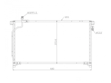 Permutador Condensador OEM  | 1956440 - 921100F060 - 921107F700 | 0805.3020 - 8FC351036431 - AC185000S - DN5213 - TSP0225472