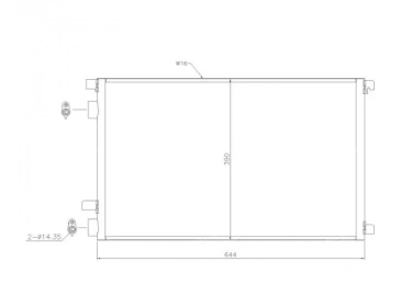 Echangeur Condenseur OEM  | 8200115543 | 35449 - 43100 - 817608 - 8FC351317781 - 94626 - RT5305