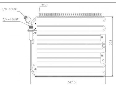 Wärmetausche Kondensator OEM  | 96457301103 - 99357300101 - 99357301100 |