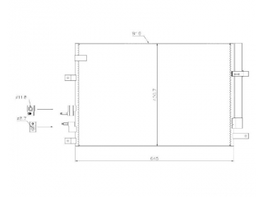 Exchanger Condenser OEM  | 50507287 - 50507288 - 60694767 - 60698005 | 08132014 - 35911 - AL5097D