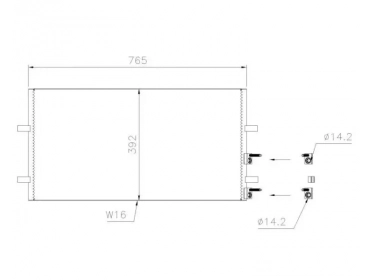 Echangeur Condenseur OEM  | 1371571 - 1383318 - 6C1119710AB - 6C1119710AC | 0805.3031 - 35846 - 94915 - AC 695 000P