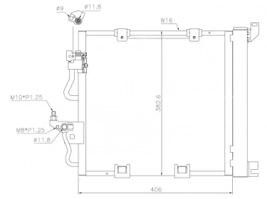 Echangeur Condenseur OEM  | 1850099 - 93178961 | 0807.2026 - 35598 - 43135 - 94768 - OL5368D