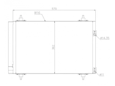 Echangeur Condenseur OEM  | 6455CX - 6455EV - 6455GG - 6455GH - 6455HJ - 6455HK | 35610 - 43196 - 818171 - 8FC351317561 - 94826 - AC667000P - CN5231D