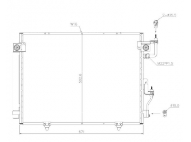 Exchanger Condenser OEM  | MR513110 | 35619 - 8FC351304081 - AC475001S - MT5191D